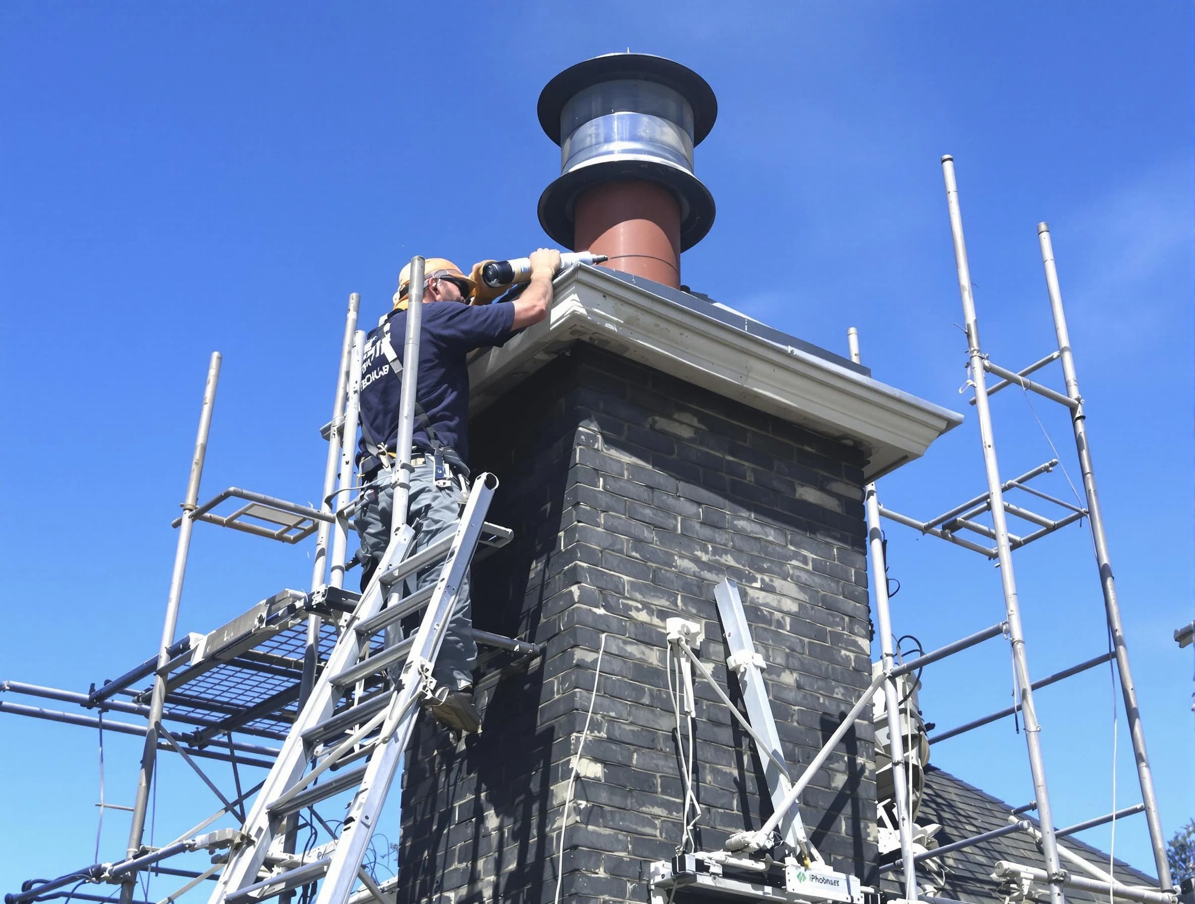 Sturdy chimney crown finished by Bridgewater Chimney Sweep in Bridgewater, MA