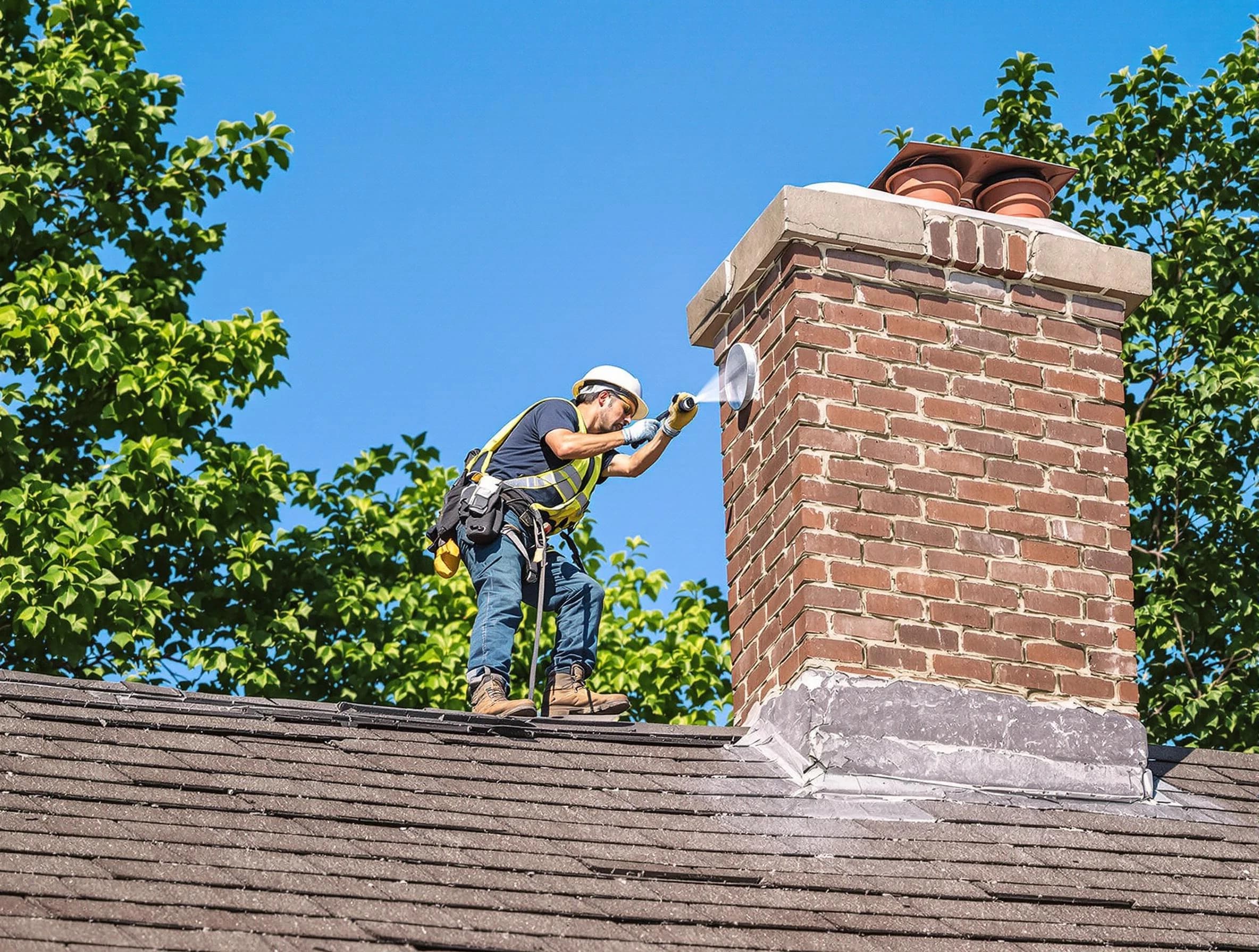 Bridgewater Chimney Sweep performing an inspection with advanced tools in Bridgewater, MA