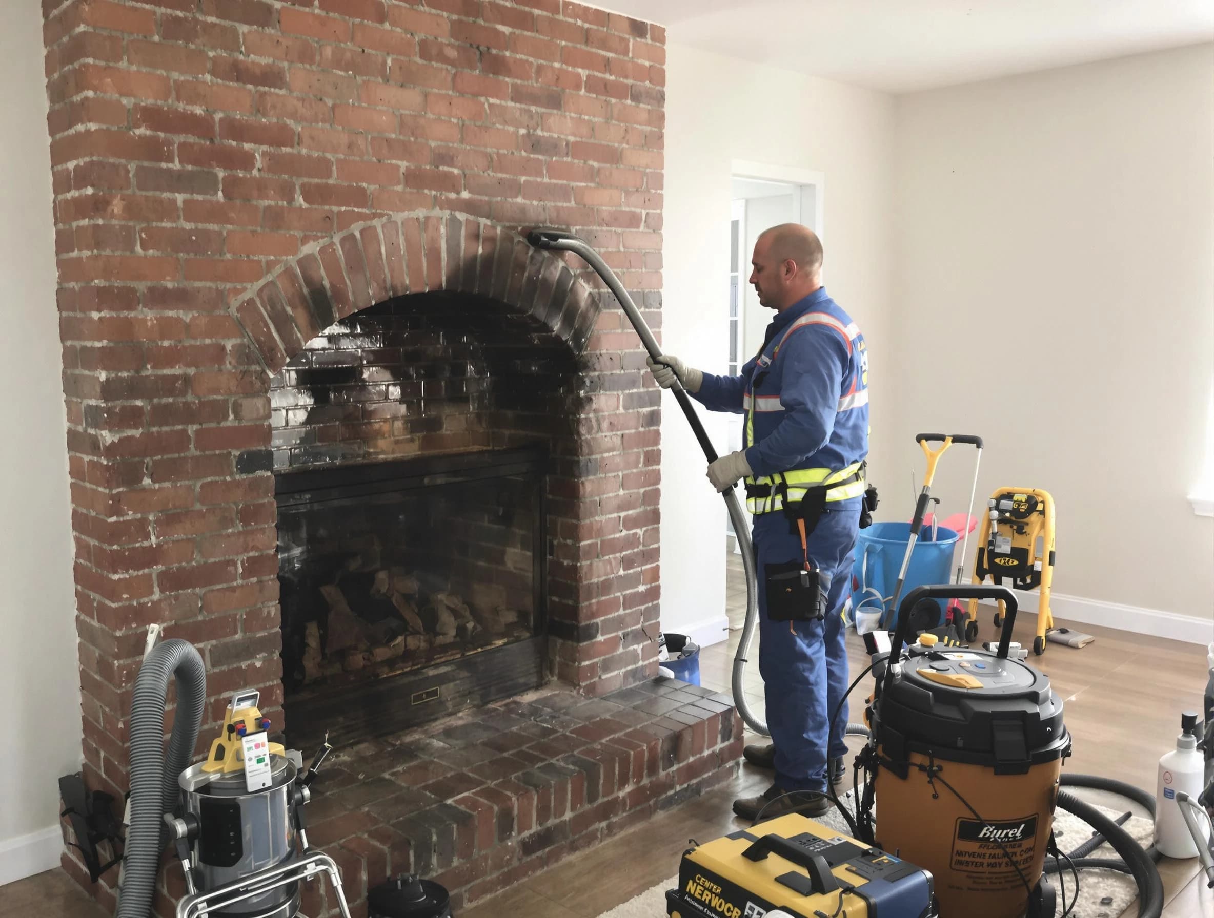 Bridgewater Chimney Sweep expert performing detailed chimney sweep in Bridgewater, MA