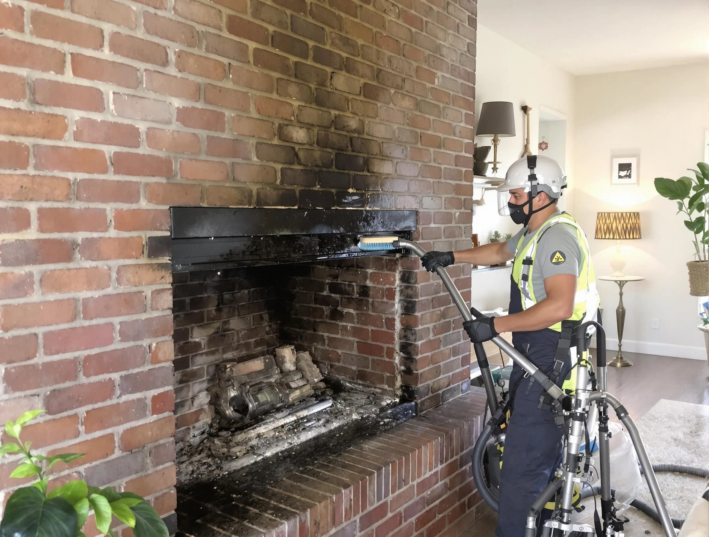 Bridgewater Chimney Sweep providing fireplace cleaning services in Bridgewater, MA