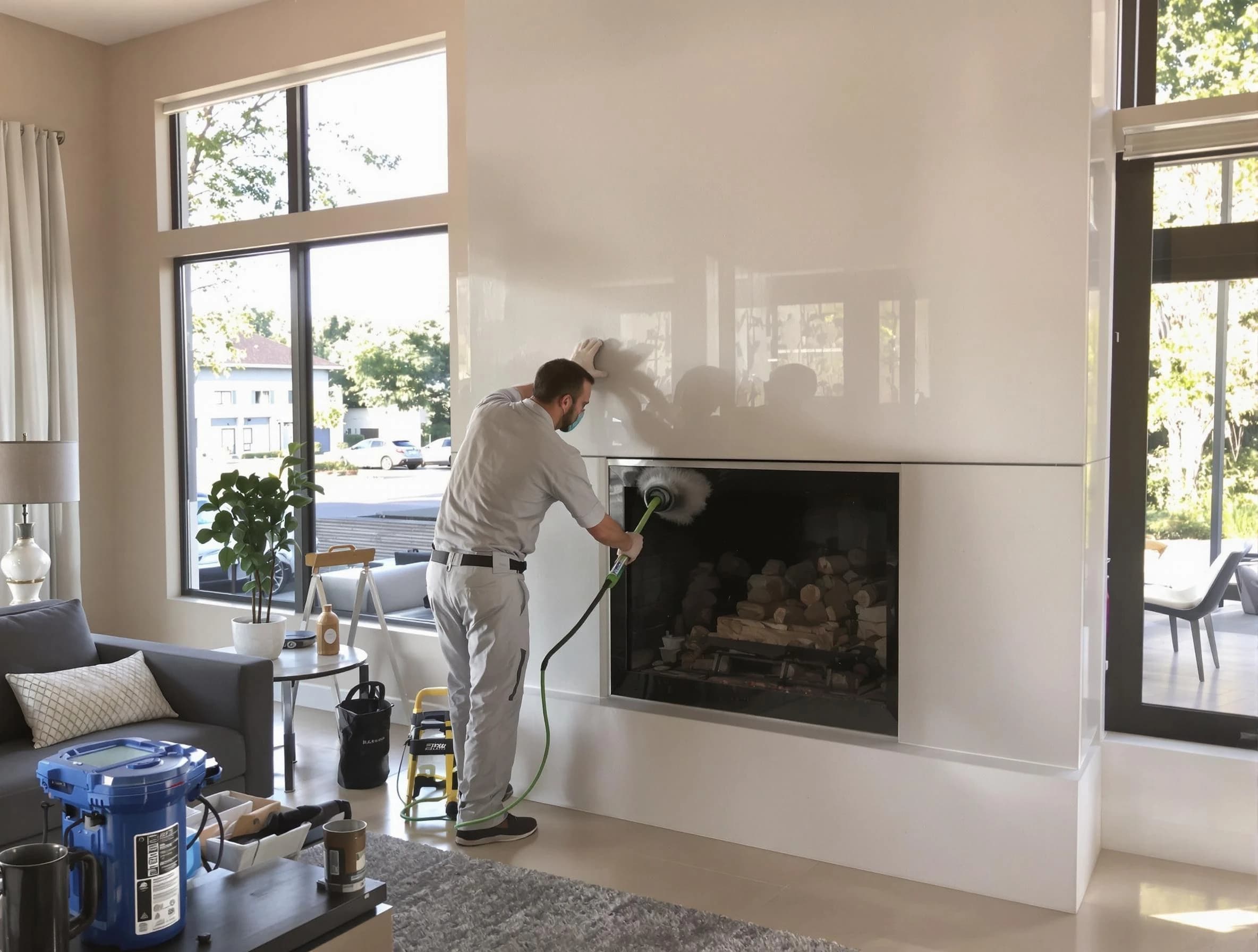 Bridgewater Chimney Sweep performing thorough soot removal in Bridgewater, MA