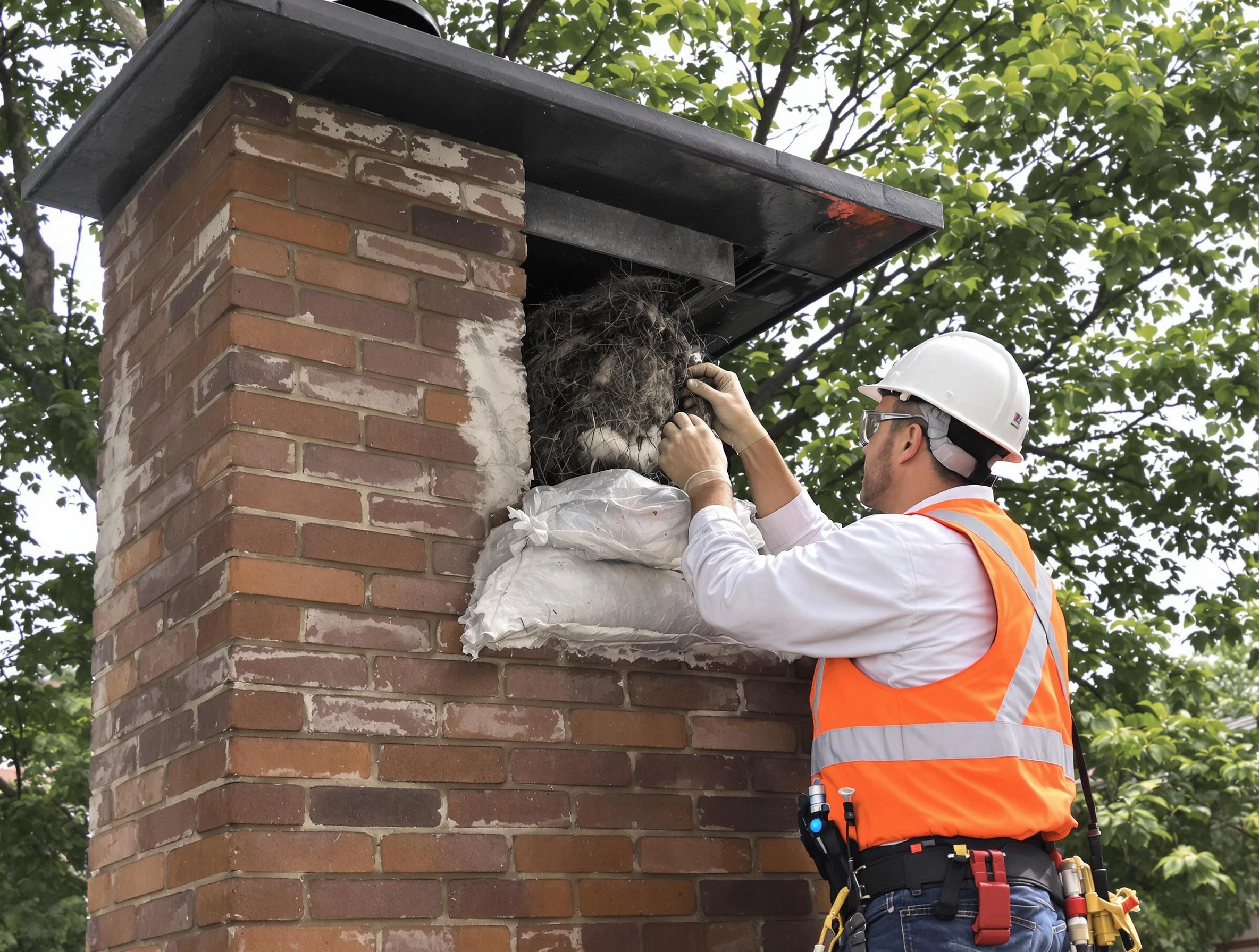 Humane removal of debris and animals by Bridgewater Chimney Sweep in Bridgewater, MA