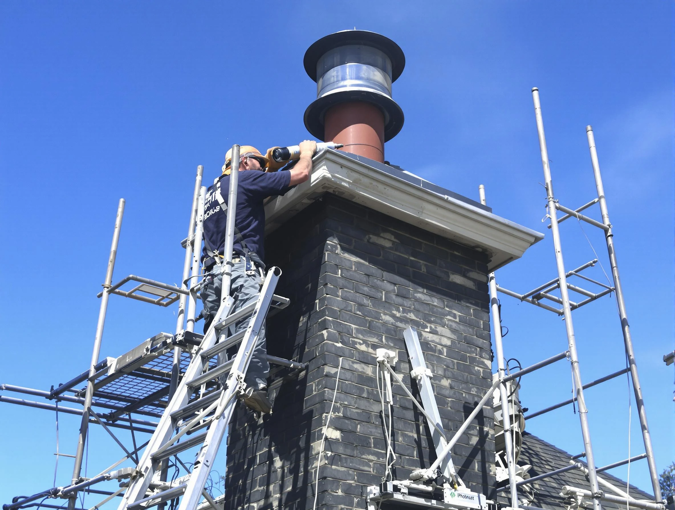Sturdy chimney crown finished by Bridgewater Chimney Sweep in Bridgewater, MA