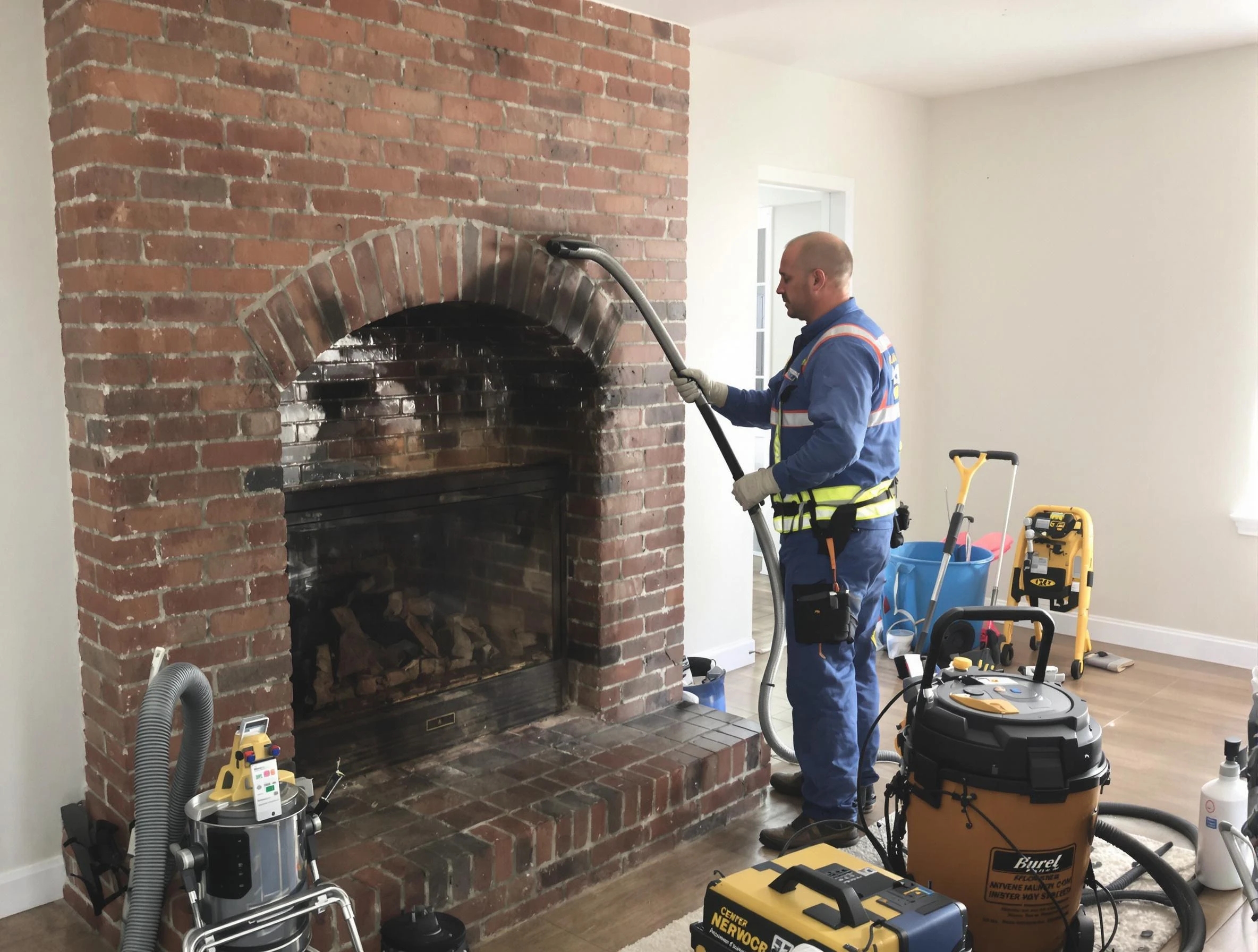 Bridgewater Chimney Sweep expert performing detailed chimney sweep in Bridgewater, MA